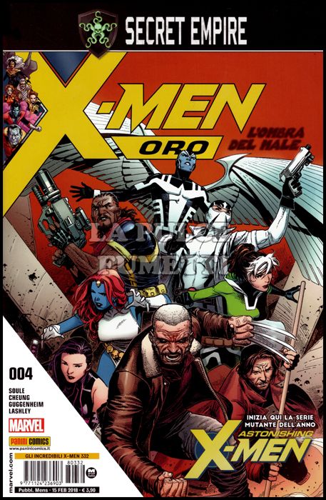 INCREDIBILI X-MEN #   332 - X-MEN ORO 4 - SECRET EMPIRE + ANGIE DIGITWIN 0